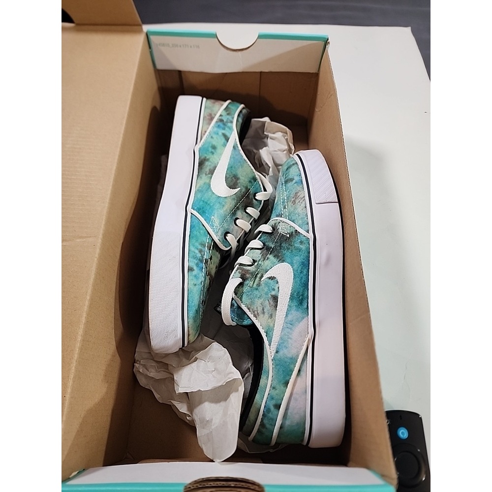 Nike ZOOM‎ STEFAN JANOSKI PR QS Tie Dye Turbo Green Bright Citron Men's Size 5